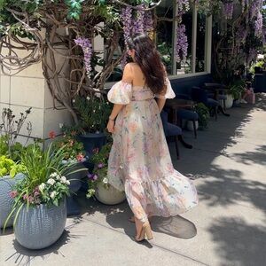 Abercrombie & Fitch Floral High Low Dress